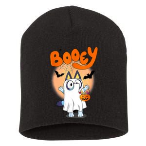 Booey Halloween Spooky Season Funny For Kids Short Acrylic Beanie