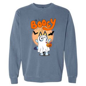 Booey Halloween Spooky Season Funny For Kids Garment-Dyed Sweatshirt