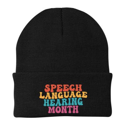 Better Hearing Speech Language Hearing Month Knit Cap Winter Beanie