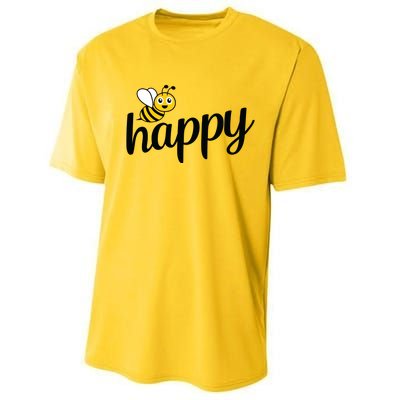 Bee Happy Summer Performance Sprint T-Shirt