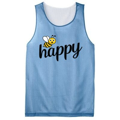 Bee Happy Summer Mesh Reversible Basketball Jersey Tank