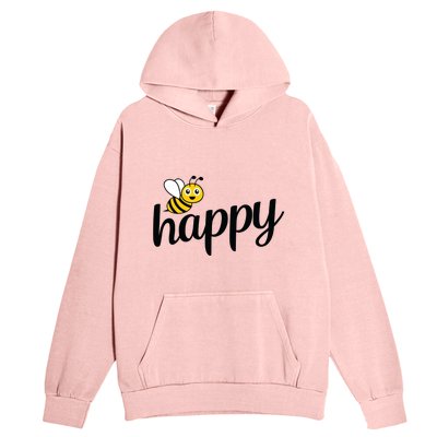 Bee Happy Summer Urban Pullover Hoodie