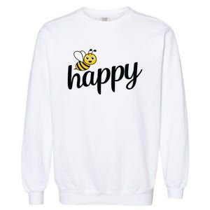 Bee Happy Summer Garment-Dyed Sweatshirt