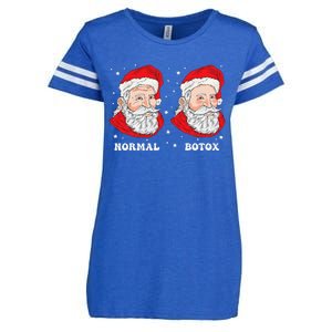 Botox Humor Santa Funny Plastic Surgeon Botox Christmas Enza Ladies Jersey Football T-Shirt