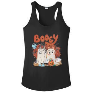 Booey Halloween Spooky Season Funny Ladies PosiCharge Competitor Racerback Tank