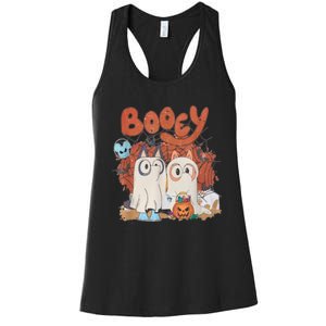 Booey Halloween Spooky Season Funny Women's Racerback Tank