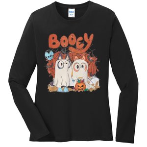 Booey Halloween Spooky Season Funny Ladies Long Sleeve Shirt