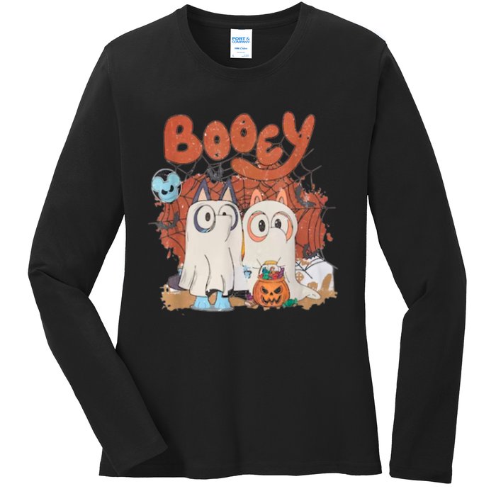 Booey Halloween Spooky Season Funny Ladies Long Sleeve Shirt