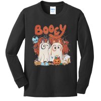 Booey Halloween Spooky Season Funny Kids Long Sleeve Shirt