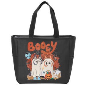 Booey Halloween Spooky Season Funny Zip Tote Bag