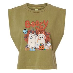 Booey Halloween Spooky Season Funny Garment-Dyed Women's Muscle Tee