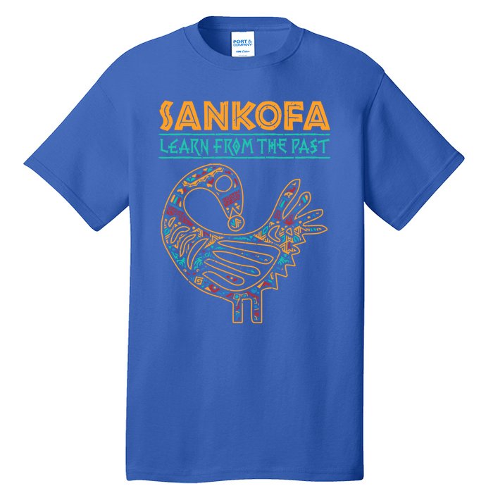 Black History Sankofa African Bird Juneteenth Gift Tall T-Shirt