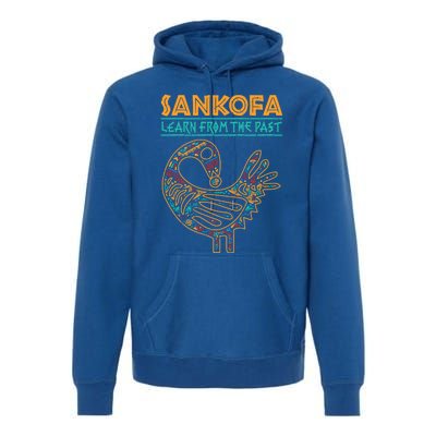 Black History Sankofa African Bird Juneteenth Gift Premium Hoodie