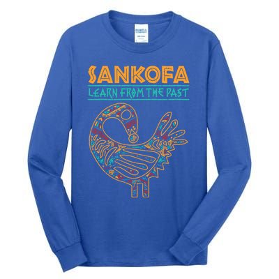 Black History Sankofa African Bird Juneteenth Gift Tall Long Sleeve T-Shirt