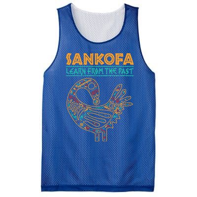 Black History Sankofa African Bird Juneteenth Gift Mesh Reversible Basketball Jersey Tank