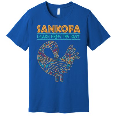 Black History Sankofa African Bird Juneteenth Gift Premium T-Shirt