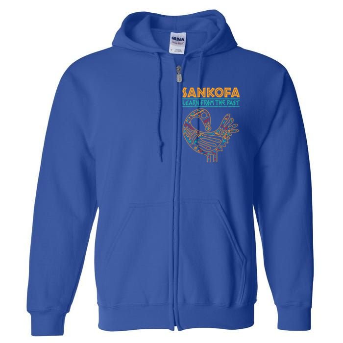 Black History Sankofa African Bird Juneteenth Gift Full Zip Hoodie