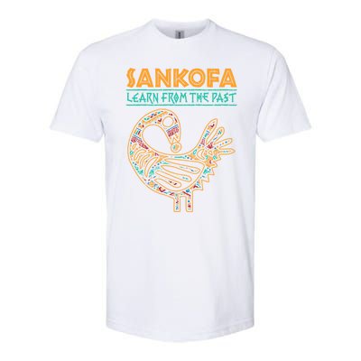 Black History Sankofa African Bird Juneteenth Gift Softstyle CVC T-Shirt