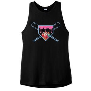 Baseball Home Social Club For Boy Ice Cream Drip Ladies PosiCharge Tri-Blend Wicking Tank