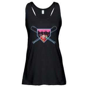 Baseball Home Social Club For Boy Ice Cream Drip Ladies Essential Flowy Tank