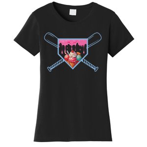 Baseball Home Social Club For Boy Ice Cream Drip Women's T-Shirt