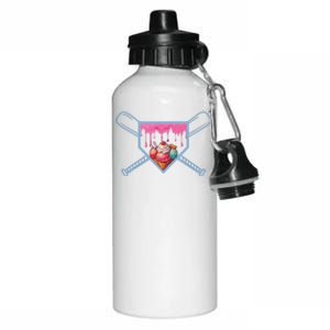 Baseball Home Social Club For Boy Ice Cream Drip Aluminum Water Bottle