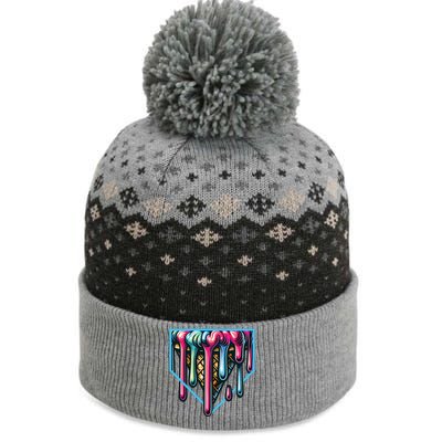 Baseball Home Social Club For Boy Ice Cream Drip The Baniff Cuffed Pom Beanie