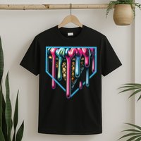 Baseball Home Social Club For Boy Ice Cream Drip T-Shirt