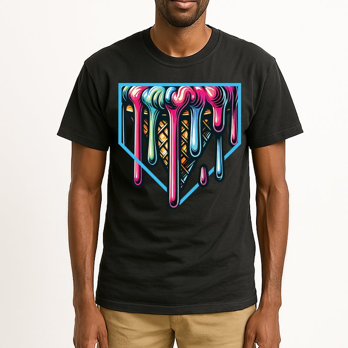 Baseball Home Social Club For Boy Ice Cream Drip Tall T-Shirt