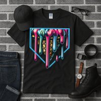 Baseball Home Social Club For Boy Ice Cream Drip Tall T-Shirt