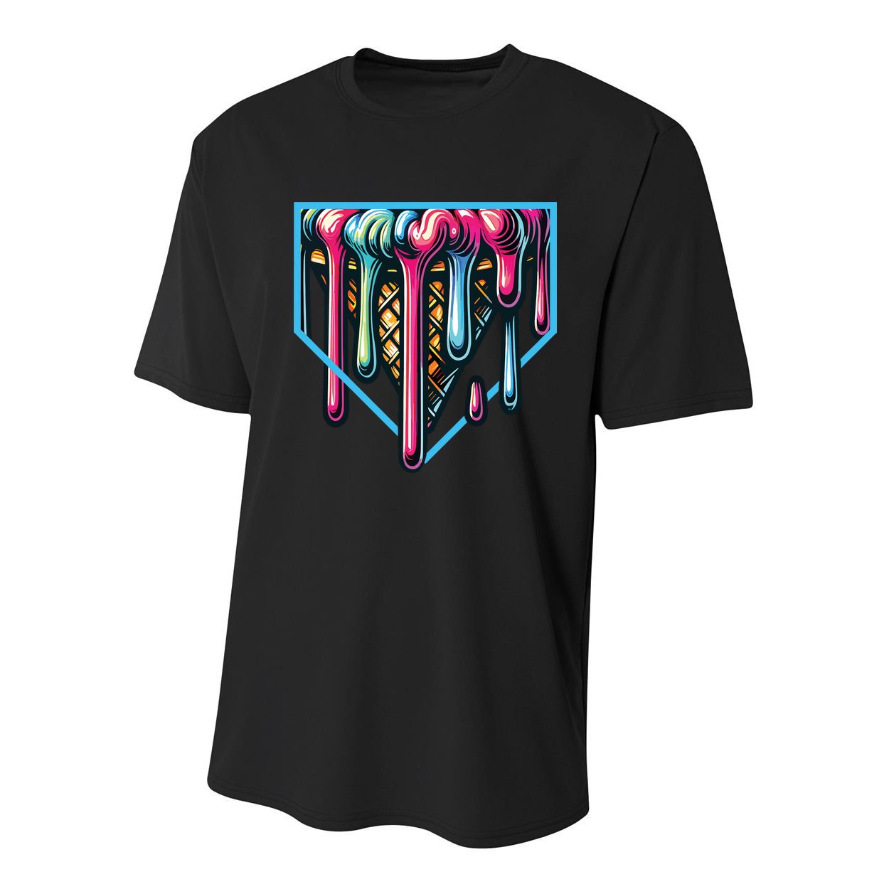 Baseball Home Social Club For Boy Ice Cream Drip Youth Performance Sprint T-Shirt