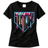 Baseball Home Social Club For Boy Ice Cream Drip Womens T-Shirt