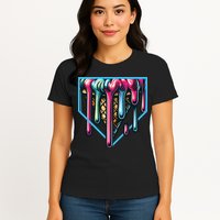 Baseball Home Social Club For Boy Ice Cream Drip Womens T-Shirt