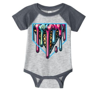 Baseball Home Social Club For Boy Ice Cream Drip Infant Baby Jersey Bodysuit