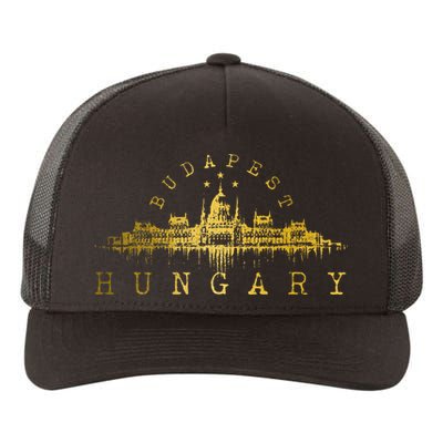 Budapest Hungary Skyline Souvenir Vintage Yupoong Adult 5-Panel Trucker Hat