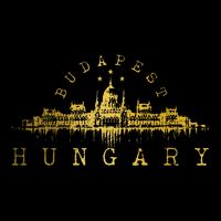 Budapest Hungary Skyline Souvenir Vintage Cooling Performance Crew T-Shirt