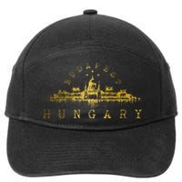 Budapest Hungary Skyline Souvenir Vintage 7-Panel Snapback Hat