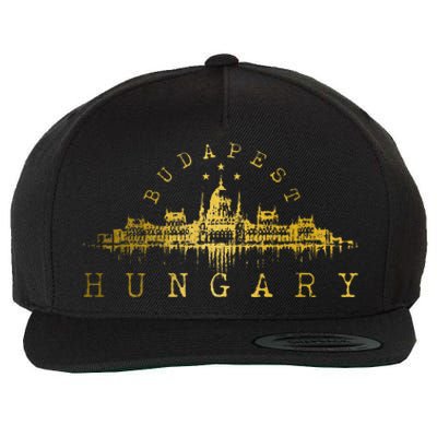 Budapest Hungary Skyline Souvenir Vintage Wool Snapback Cap