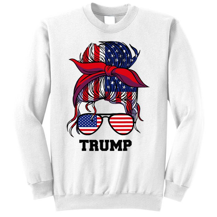 Bandana Headscarf Sunglasses Trump Sweatshirt