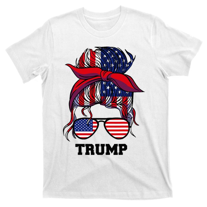 Bandana Headscarf Sunglasses Trump T-Shirt