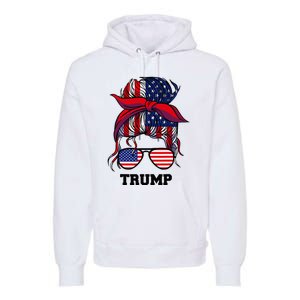 Bandana Headscarf Sunglasses Trump Premium Hoodie