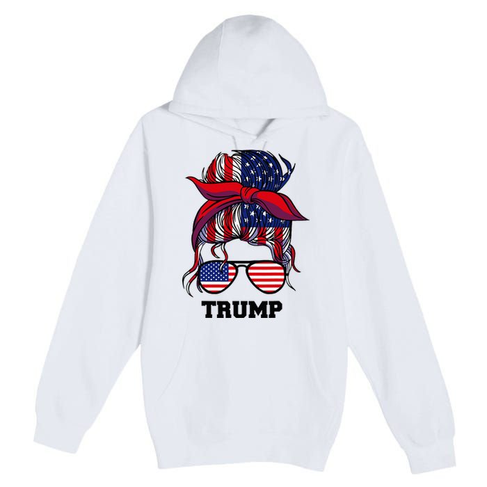 Bandana Headscarf Sunglasses Trump Premium Pullover Hoodie