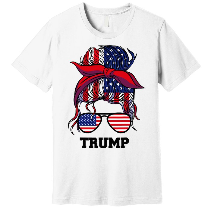 Bandana Headscarf Sunglasses Trump Premium T-Shirt