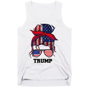 Bandana Headscarf Sunglasses Trump Tank Top