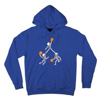 Basketball Halloween Skeleton Dunking Dribble Boys Teen Hoodie