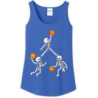 Basketball Halloween Skeleton Dunking Dribble Boys Teen Ladies Essential Tank