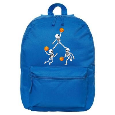 Basketball Halloween Skeleton Dunking Dribble Boys Teen 16 in Basic Backpack