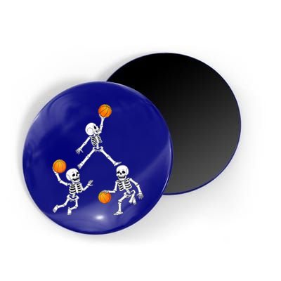 Basketball Halloween Skeleton Dunking Dribble Boys Teen Magnet