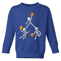 Basketball Halloween Skeleton Dunking Dribble Boys Teen Toddler Sweatshirt