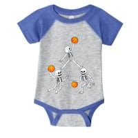 Basketball Halloween Skeleton Dunking Dribble Boys Teen Infant Baby Jersey Bodysuit